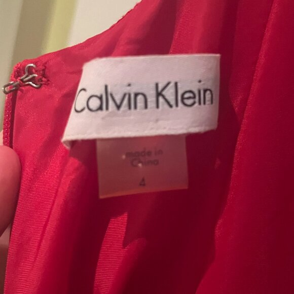Red Calvin Klein Maxi Dress - Picture 5 of 5